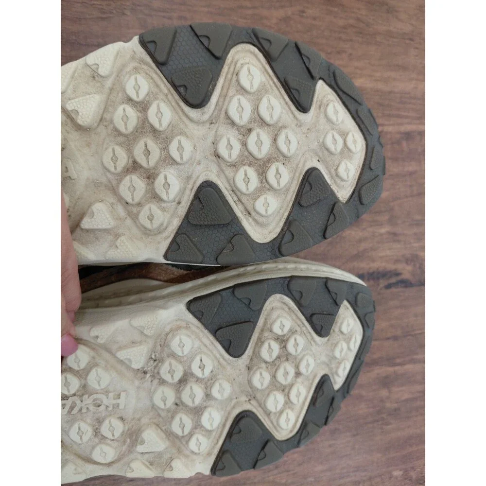 Hoka One One Ora Primo TP Antique Olive Oat Milk Unisex Men Sz 9.5 Women Sz 10.5